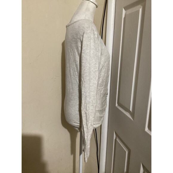 Drew Shirt Womens Small Gray Long Sleeve Knot Front Lightweight Pullover Top - Picture 3 of 6